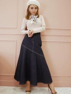 eimy istoire カラーデニムマーメイドスカート　Mサイズのサムネイル