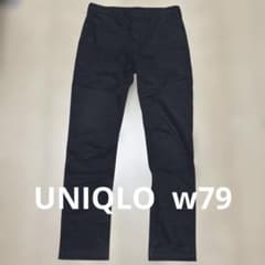 UNIQLO 유니클로 있어? 바지 블랙 블랙 심플 남성 w79