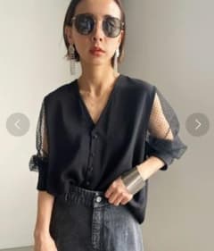 Ameri 2WAY DOT SLEEVE BLOUSE vintage - メルカリ