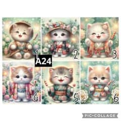 7/17♡ねこちゃん♡夏♡パネル♡ハンドメイド - メルカリ