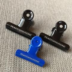 peaceminusone  クリップ 黒(大2個)、青(小1個) のサムネイル