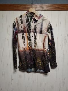 ポールスミス PaulSmith 長袖シャツ 総柄 ギター ドラム 花柄のサムネイル