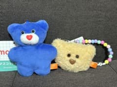 mojojojo ぬいぐるみ　ビーズチェーン付きフェイスマスコット　くま　2点