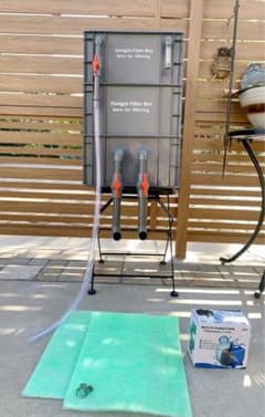 水中ポンプお任せ濾過材付きフルセット 大型水槽池用濾過器フィルター