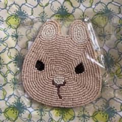 うさぎ ビーズコースターのサムネイル