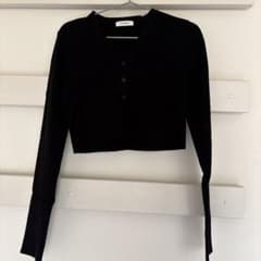 STYLEMIXER リブ長袖カットソー ブラックのサムネイル