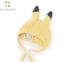 も*こ様 petit main ポケモン モンポケ ベビー帽子 ニット帽46cmのサムネイル