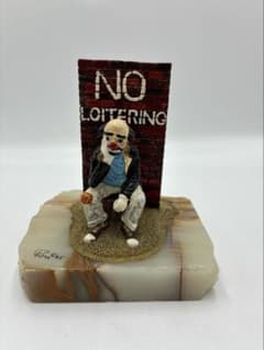 Ron Lee 作 ピエロ フィギュアリン 大理石 アメリカ製 エディション無し Ron Lee 作 ピエロ フィギュアリン 大理石 - メルカリ