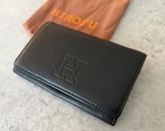 HIROFUセンプレ レザー 二つ折り財布 ネイビー - メルカリ