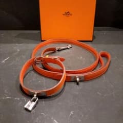 LIZ 未使用　HERMES エルメス　ケリー　小中型犬カラーリードセット 美品 HERMES エルメス ケリー 小中型犬カラーリードセット - メルカリ