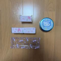 【サンリオ 4点セット】マイメロディ 小物入れ3種 ＆ ハローキティ 缶ケース