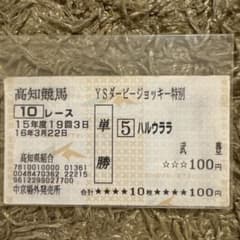 追悼】YSダービージョッキー特別 単勝馬券 ハルウララ 武豊 - メルカリ