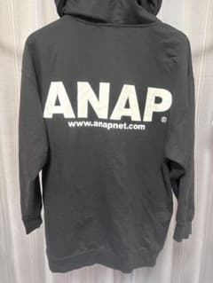 ANAP ブラック フード付きパーカーのサムネイル