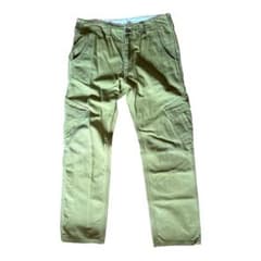 freerage カーゴワークパンツ オリーブグリーン sizeM - メルカリ
