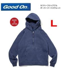 グッドオン ハーフジッププルオーバーフードスウェットパーカー P 