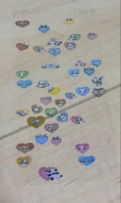 たれぱんだ　パンダ ハート 偏光　シール ステッカーのサムネイル