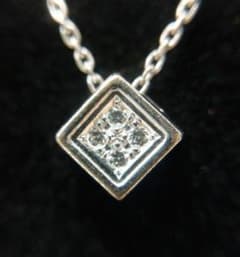 タサキ TASAKI ダイヤモンドネックレス K18WG 0.03ct - メルカリ