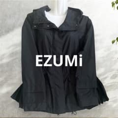 セール中 美品 EZUMi エズミ バックプリーツ ジャンパー アウター 黒 春 セール中 美品 EZUMi エズミ バックプリーツ ジャンパー アウター 黒