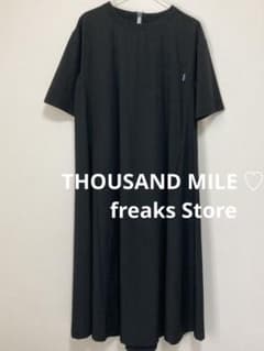 THOUSAND MILE ♡半袖 ロングワンピース ブラック♡フリーサイズのサムネイル