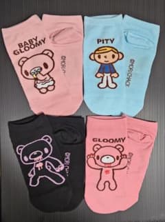 GLOOMY グル〜ミ〜 靴下 ソックス 4足セット 23-25cmのサムネイル