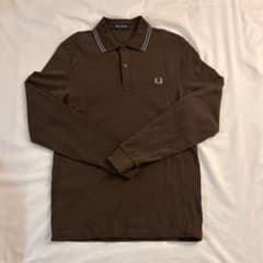 し*ー様 FRED PERRY ブラウン 水色 長袖ポロシャツ M3636 し*ー様 FRED PERRY ブラウン 水色 長袖ポロシャツ M3636 - メルカリ