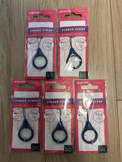 【新品】ELECOM フィンガーストラップ Lサイズ 5個セットのサムネイル