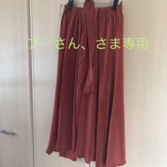 ワイドパンツ ロングスカート ガウチョパンツのサムネイル