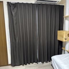遮光1級・遮熱カーテン&レース4枚セット　100×200cm ブラウン - 3