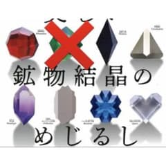 Mineral crystal marker mascot semi-complete set
