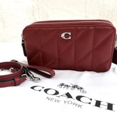 極美品✨COACH キラ クロスボディ ピローキルティング CM531 赤 - メルカリ