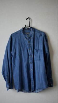 【希少】Van Heusen Island Denim デニムシャツ　ノーカラーのサムネイル