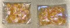 Dreamnodiy ミニレジン肉球パーツ オレンジ系 ラメ入りのサムネイル