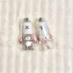 実写版ミニチュアチャーム くろうさ しろうさ 2種セットのサムネイル