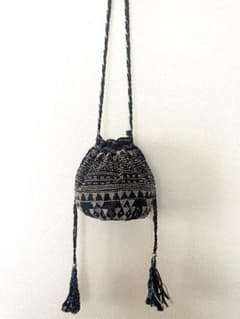 【STAR MELA】スターメラ エスニック 刺繍巾着ショルダーバッグのサムネイル