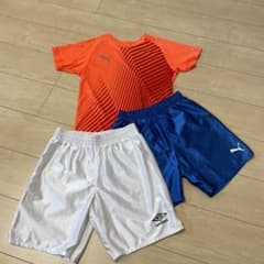 Puma Umbro サッカーウェア 3点セット150 160のサムネイル