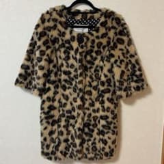 LOIS CRAYON ヒョウ柄ファーコート - メルカリ