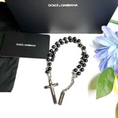 希少 ✨】ドルチェ&ガッバーナ ロザリオ ネックレス ブラックビーズ 箱