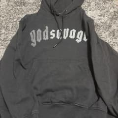 godsavage パーカー 、短パンブラック Lサイズ