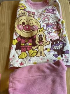 パジャマ　女の子　アンパンマン　ピンク　100のサムネイル