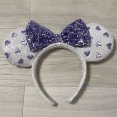 ディズニー　カチューシャ　スパンコール　ハートのサムネイル
