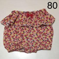 【美品】ショートパンツ フリル 花柄 アカチャンホンポのサムネイル
