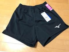 新品未使用タグ付き ミズノ  XL バレー ゲームパンツ  黒  股下11cmのサムネイル