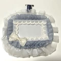 ハンドメイド デコ名札ケース ブルーのサムネイル