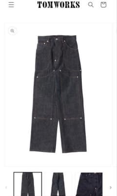 Tom worksトムワークス Wknee WORK PANTS24 black - メルカリ