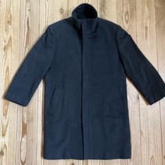 GRANDLY カシミヤ100% ジップコート L ブラック ロング メンズのサムネイル