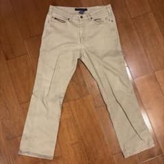 GRAND RIVER パンツ 35×30 ベージュ ストレッチ 5ポケット古着のサムネイル
