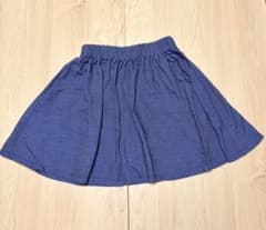 【美品】GLOBAL WORK スカパン インナーパンツ付きスカート 130のサムネイル