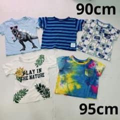 まとめ売り 男の子 夏服 5点セット Tシャツ 90cm 95cm - メルカリ
