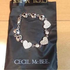 新品！セシルマクビー♡ハートのストーン♡ブレスレットのサムネイル