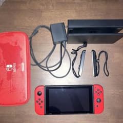 Nintendo Switch 레드 본체 충전기 부착
